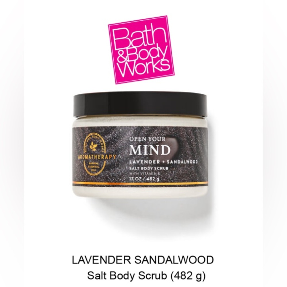 Bath & Body Works Aromatherapy Salt Body Scrub 17 oz With Vitamin E